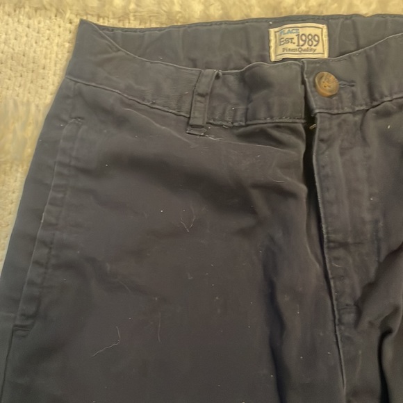 Place chino pants 100% cotton navy blue boys 12 slim - Picture 3 of 12